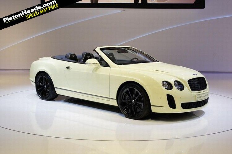 A roofless Bentley Continental GTC Supersports has been unveiled by the boys