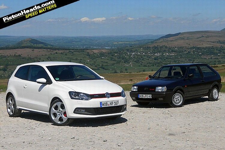 Polo GTI with its G40 ancestor