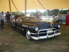 The famous Billy Gibbons ZZ Top CadZZilla is part of a stunning display of custom hot rods.
