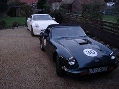 ...and his TVR fun car.