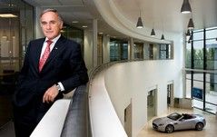 Dr Bez at Aston Martin HQ, Gaydon