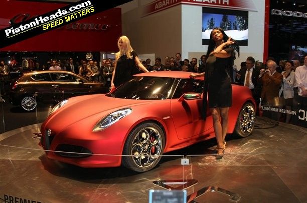 This is the new Alfa Romeo 4C a sports car concept that heralds the return
