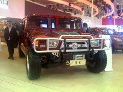 The Chinese are still doing the 'new life for old metal' thing, too. There's the rebranded, like this Hummer...