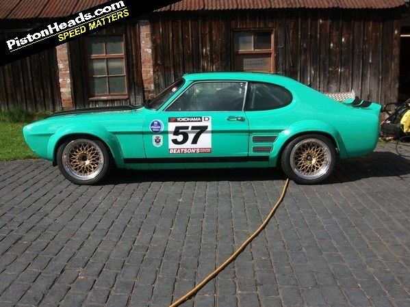 Basil Green V8 Perana (South African modified Ford Capri V6) I think the  flaired arches are just perfect. : r/classiccars