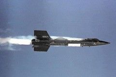 Super-fast X-15 provides motive power...