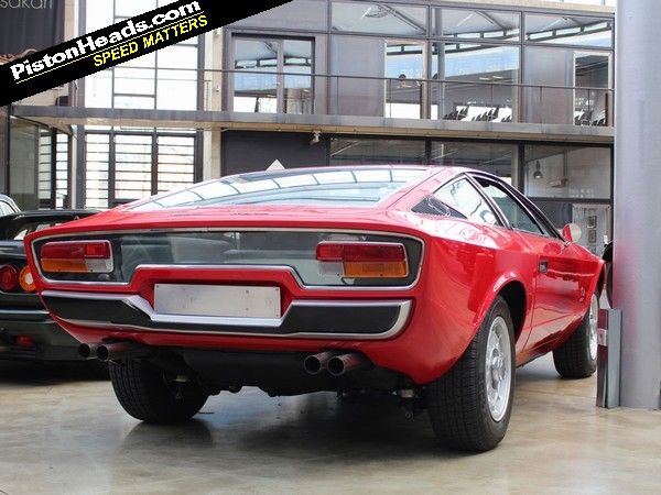 Achingly cool in that 70s Italian supercar way this Maserati Khamsin 
