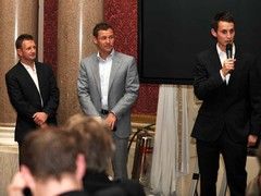 McNish and Kristensen with new boy Jarvis