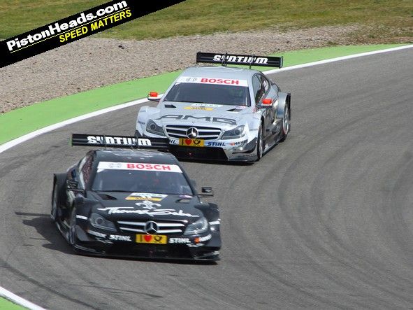 Gary Paffett leads Jamie Green