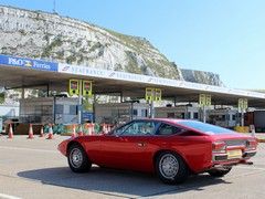 Lovely Maserati Khamsin in the ferry queue