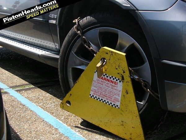 Car Clamped