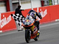 Danny Kent makes it a British win in Moto3