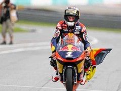 Sandro Cortese took the Moto3 race and title