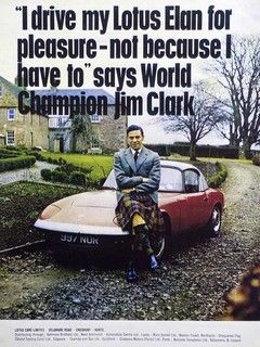 Jim Clark flies the flag for his employer