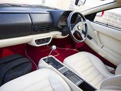 Classic Ferrari interior in immaculate condition