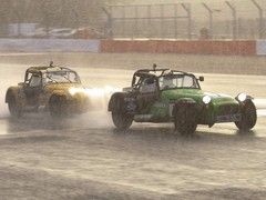 Downpour made for a scary final two laps!