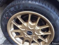 Refurbed BBS wheels in gold look, well, gold