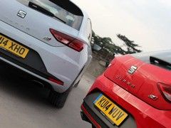 Cupra badge is the key; both are very fast