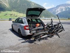 Bike carrier invaluable on a trip like this