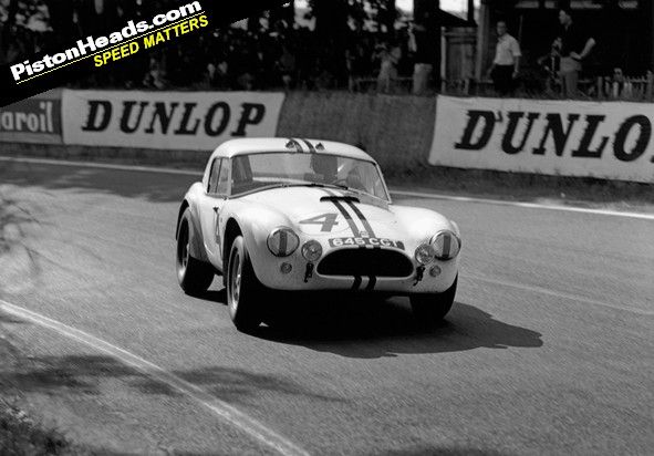 A Cobra hard at work at Le Mans in 1963