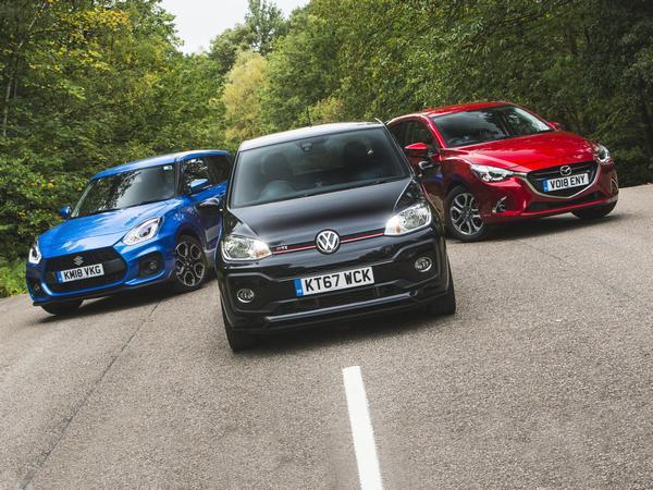  VW Up GTI contra Mazda 2 GT Sport contra Suzuki Swift Sport |  Cabezas de pistón Reino Unido