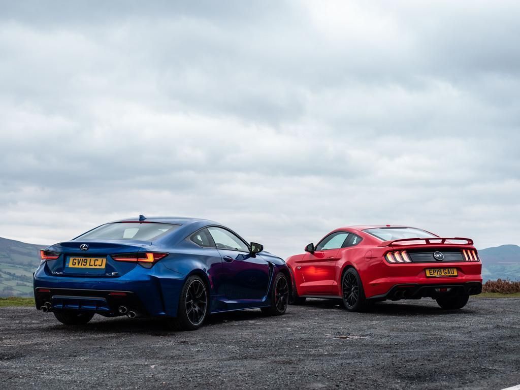 Lexus RC F Track Pack vs Ford Mustang GT PistonHeads