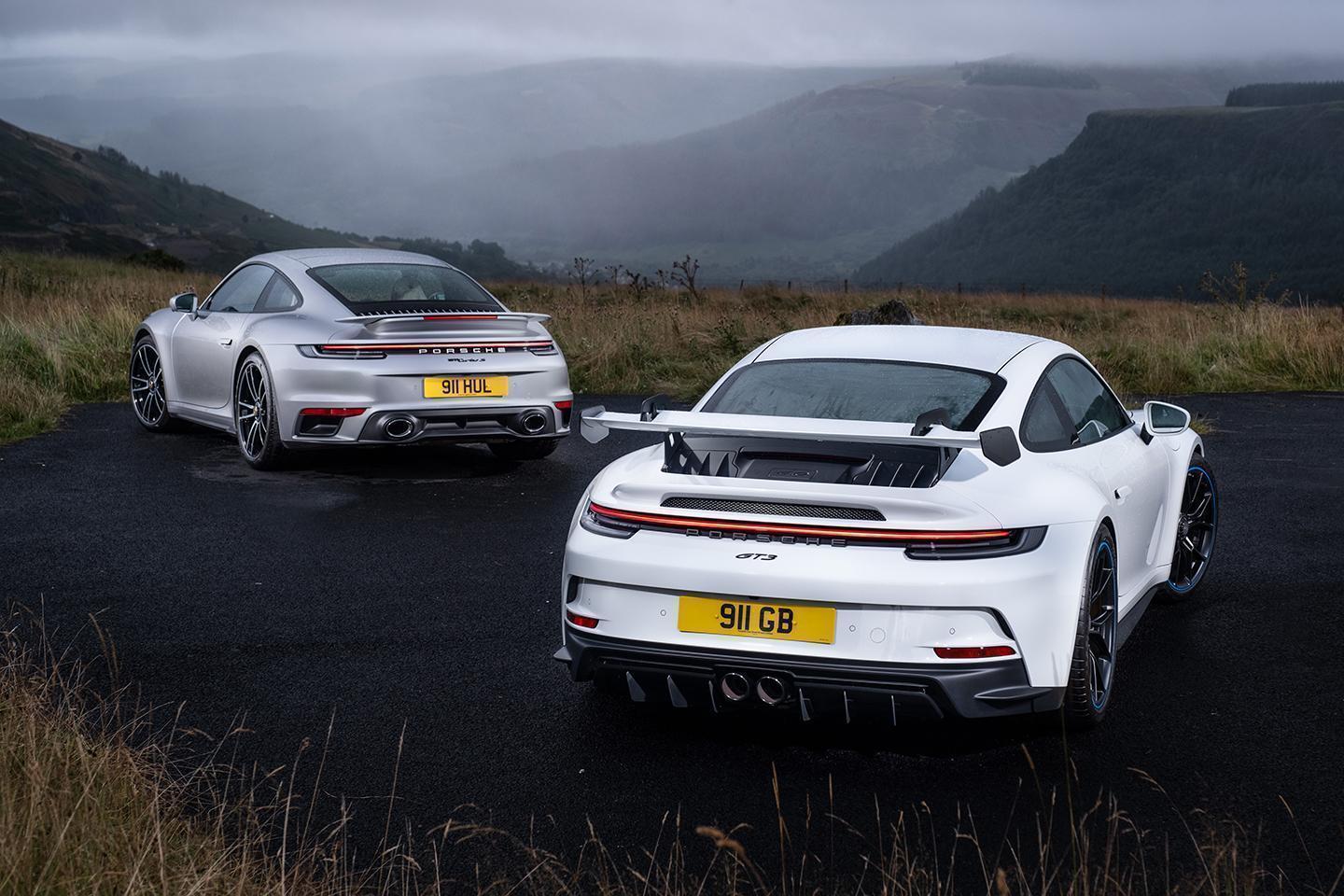 2021 Porsche 911 GT3 vs Porsche 911 Turbo S | PistonHeads UK