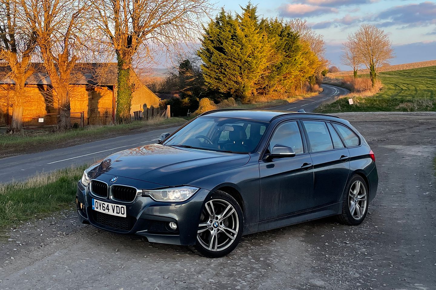 BMW F31 Wagon 3 Series with 19 VS-5RS in Satin Black on BMW F30