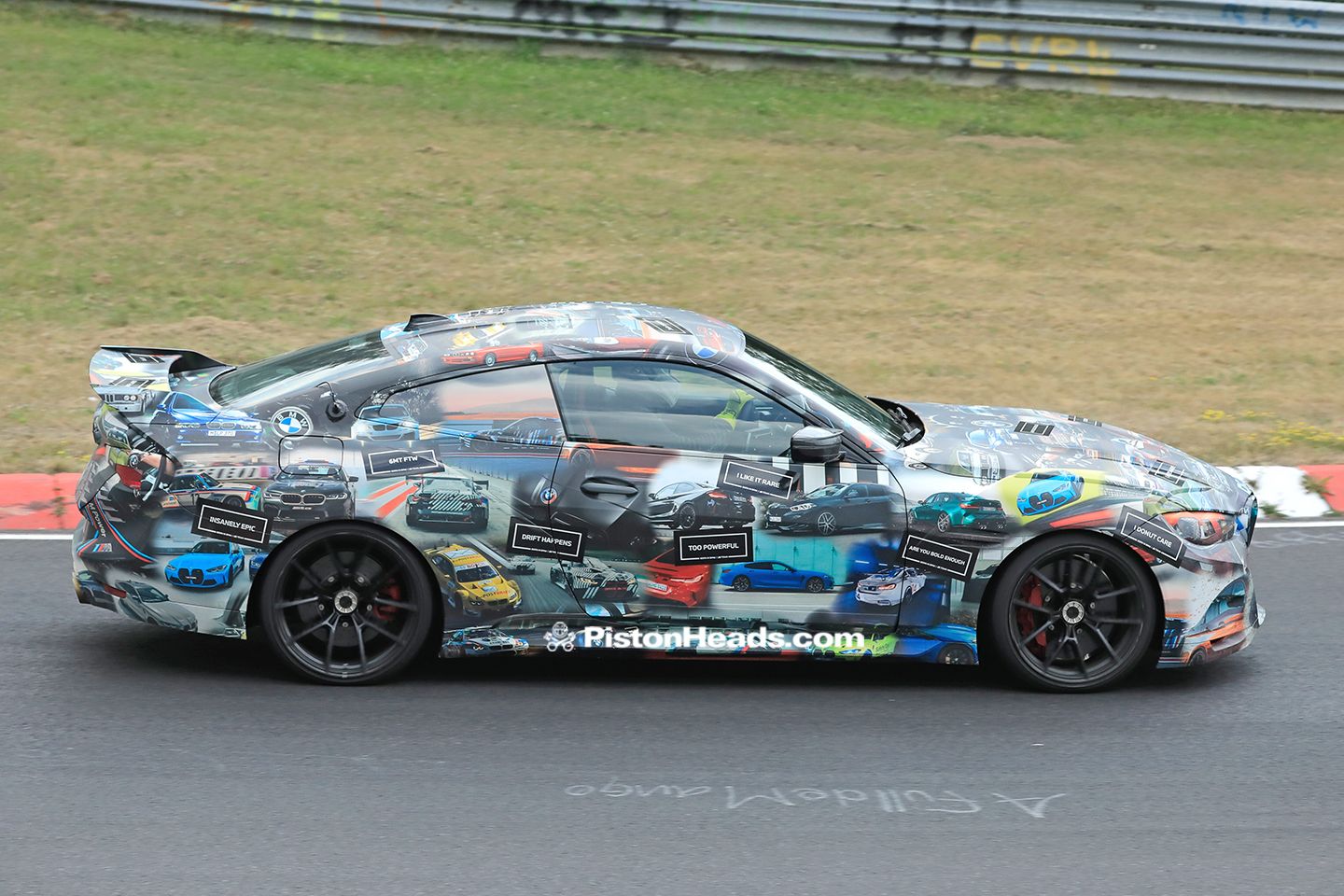 BMW CSL Hommage testing on the Nordschleife